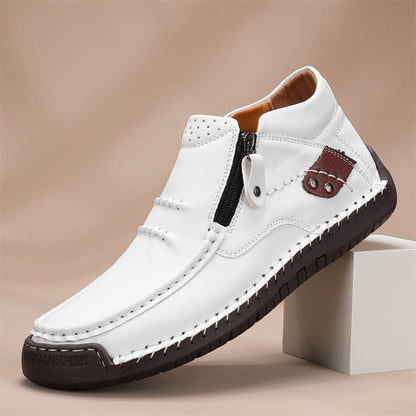 Men’s Handmade Premium Leather Slip-On Outdoor Work Boots