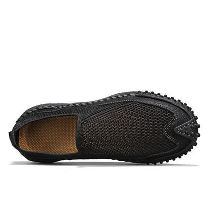 Mens Slip on Canvas Loafers Casual Shoes Sneakers Comfy Walking Slipers Shoes