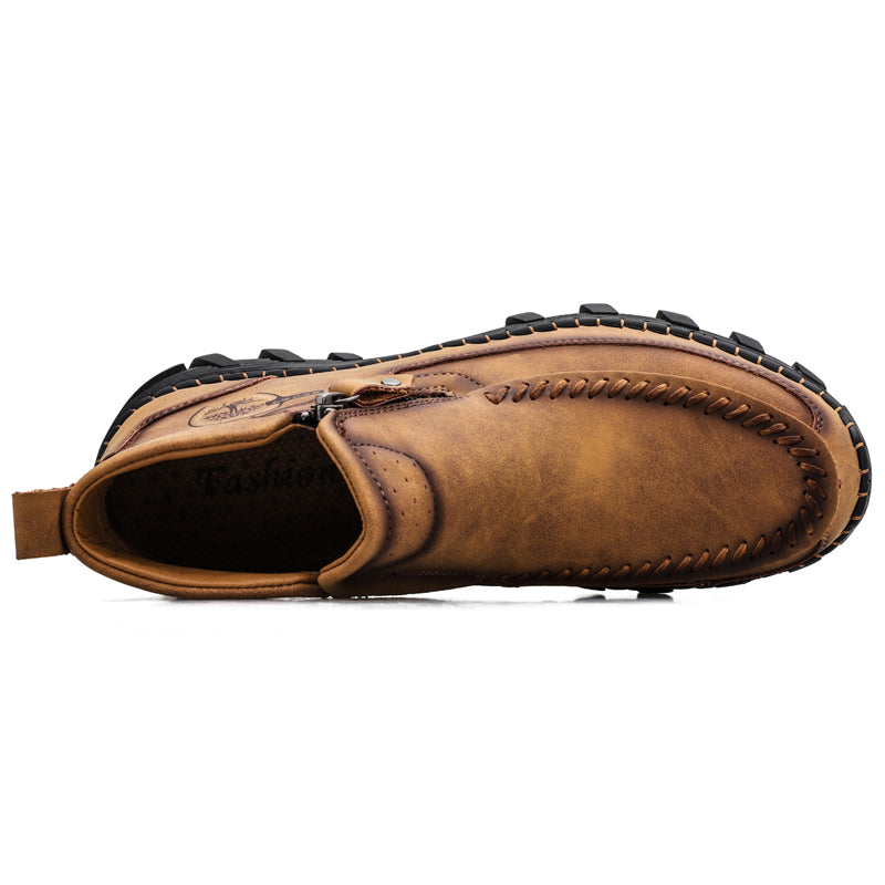 Men's Premium Motorcycle Boots – Hand-Stitched Riding Work Driving Hiking
