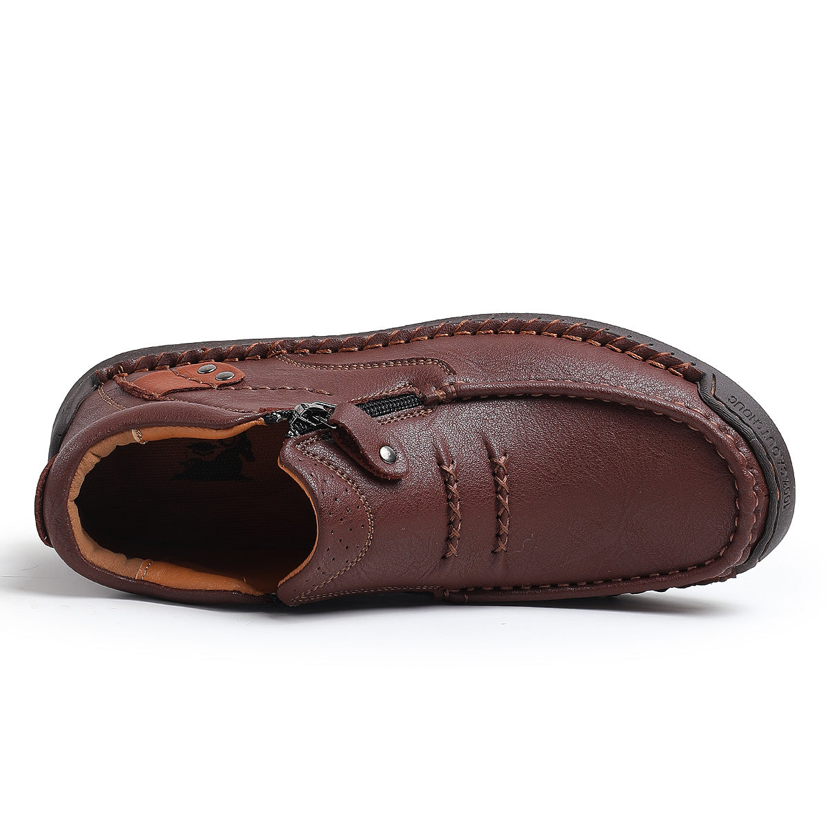 Men’s Handmade Premium Leather Slip-On Outdoor Work Boots