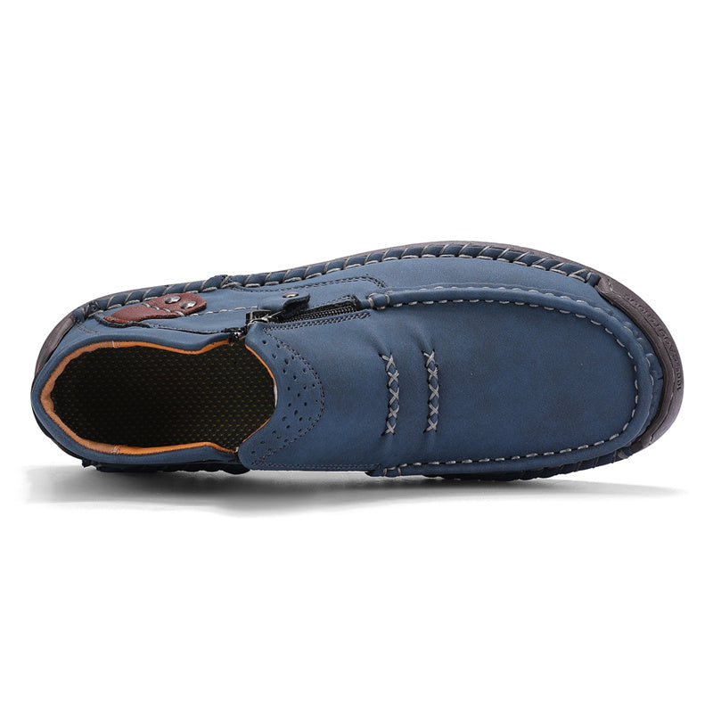 Men’s Handmade Premium Leather Slip-On Outdoor Work Boots