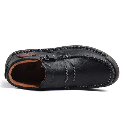 Men’s Handmade Premium Leather Slip-On Outdoor Work Boots