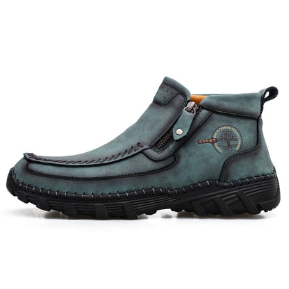 Men's Premium Motorcycle Boots – Hand-Stitched Riding Work Driving Hiking