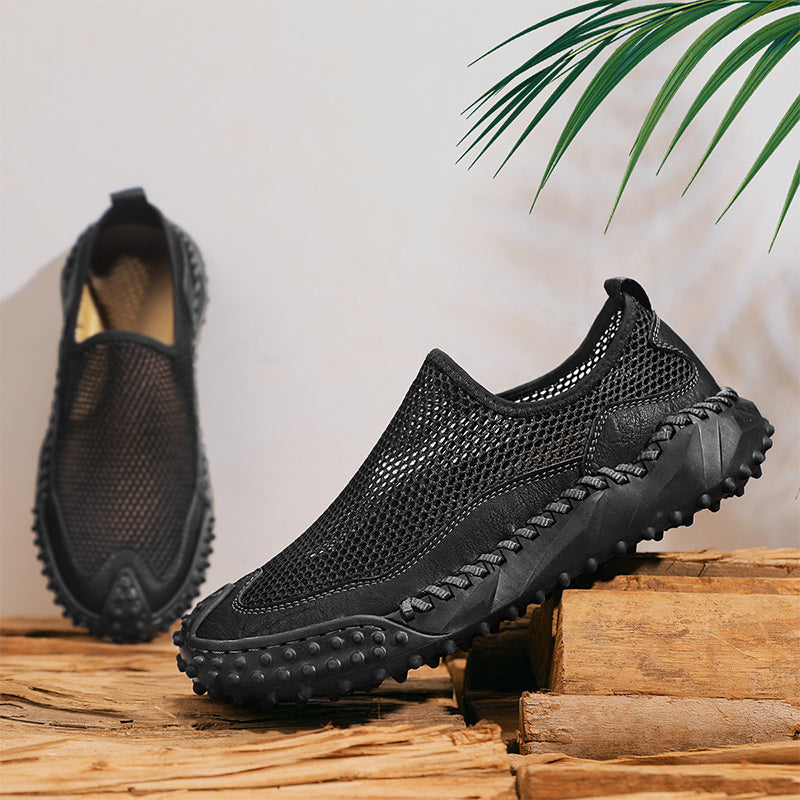 Mens Slip on Canvas Loafers Casual Shoes Sneakers Comfy Walking Slipers Shoes
