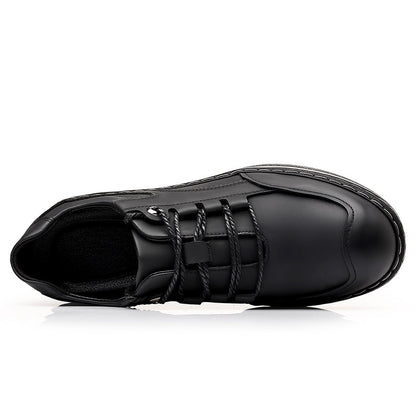 Men’s Premium Leather Lace-Up Shoes – Business to Travel Comfort, Wide Fit, All-Day Support