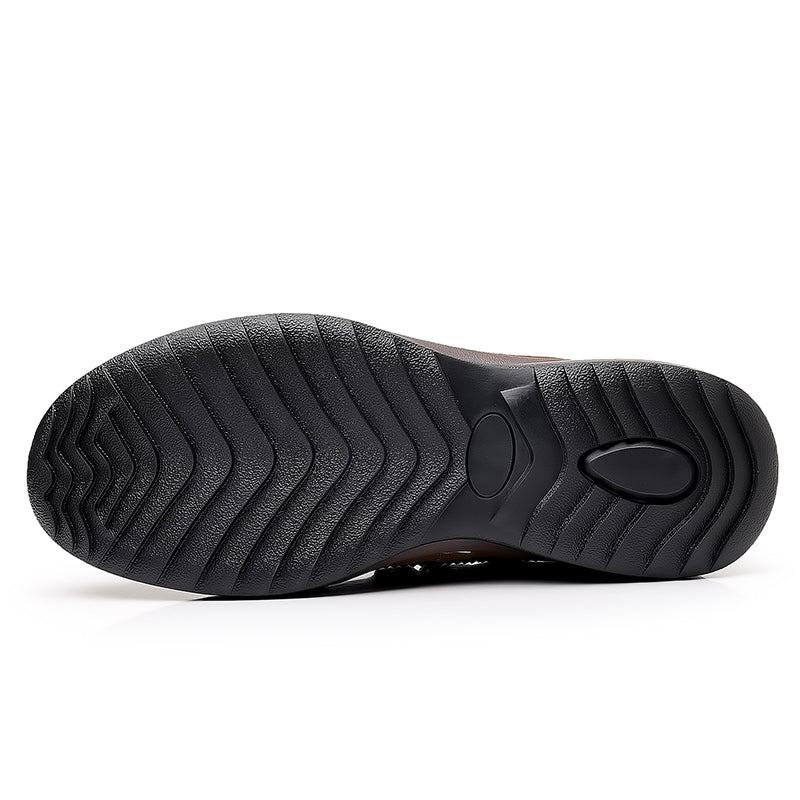 Men’s Premium Leather Lace-Up Shoes – Business to Travel Comfort, Wide Fit, All-Day Support