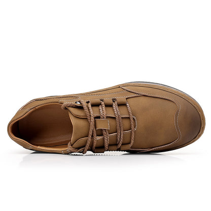 Men’s Premium Leather Lace-Up Shoes – Business to Travel Comfort, Wide Fit, All-Day Support