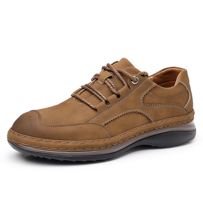 Men’s Premium Leather Lace-Up Shoes – Business to Travel Comfort, Wide Fit, All-Day Support
