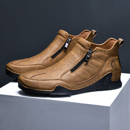 Men's Waterproof Orthopedic Walking Shoes, Improve Posture, Pain Free, For Riding Driving and Daily