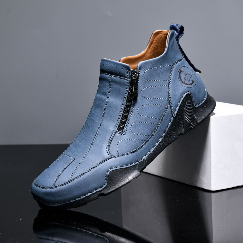 Men's Waterproof Orthopedic Walking Shoes, Improve Posture, Pain Free, For Riding Driving and Daily