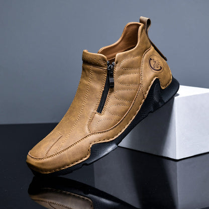 Men's Waterproof Orthopedic Walking Shoes, Improve Posture, Pain Free, For Riding Driving and Daily