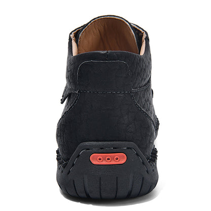 Men's Outdoor Work Boots, Orthopedic Comfort, Handcrafted Stitching, Waterproof & Non-Slip, Relieves Foot Pain