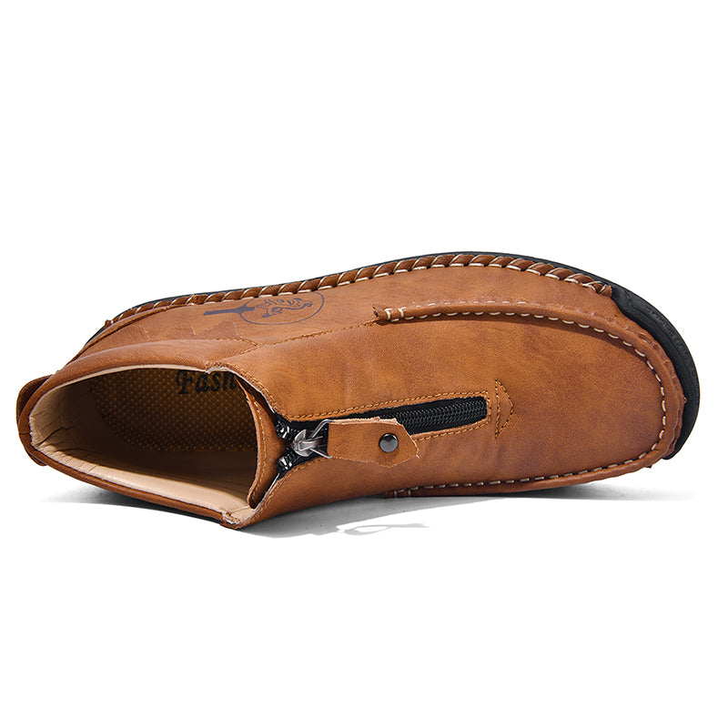 Men's Outdoor Work Boots, Orthopedic Comfort, Handcrafted Stitching, Waterproof & Non-Slip, Relieves Foot Pain