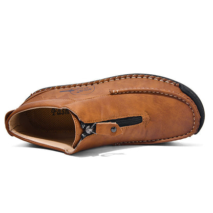 Men's Outdoor Work Boots, Orthopedic Comfort, Handcrafted Stitching, Waterproof & Non-Slip, Relieves Foot Pain