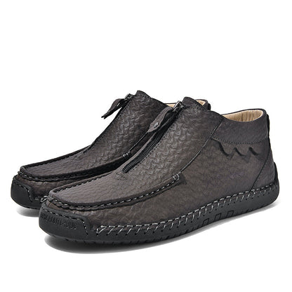 Men's Outdoor Work Boots, Orthopedic Comfort, Handcrafted Stitching, Waterproof & Non-Slip, Relieves Foot Pain