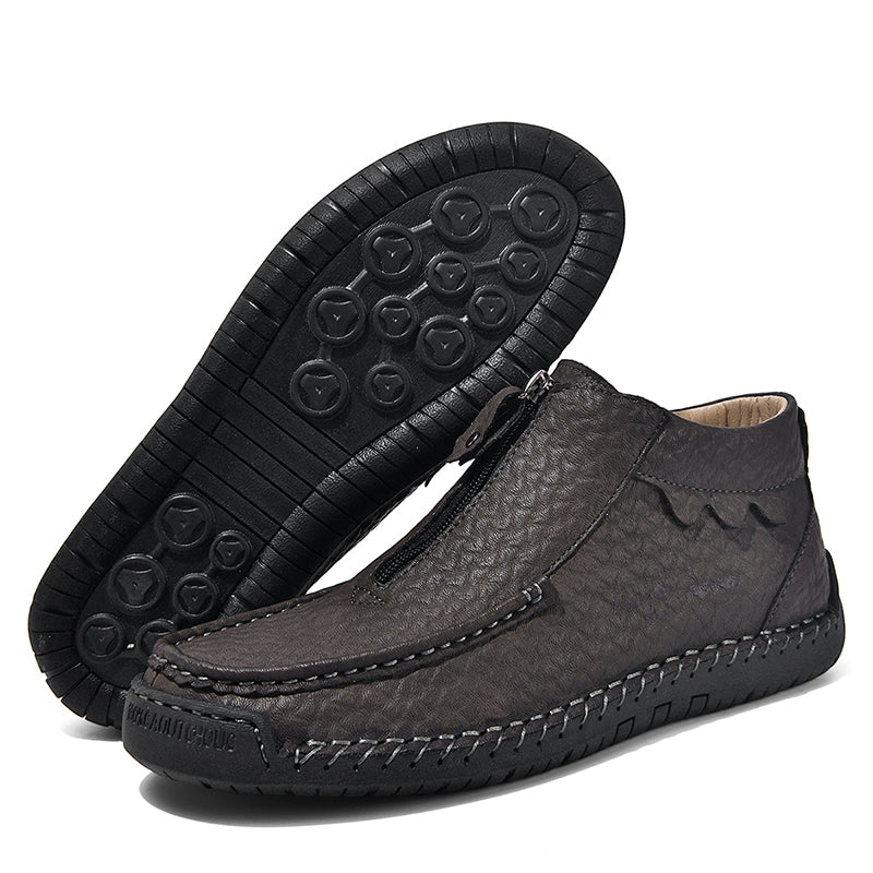 Men's Outdoor Work Boots, Orthopedic Comfort, Handcrafted Stitching, Waterproof & Non-Slip, Relieves Foot Pain