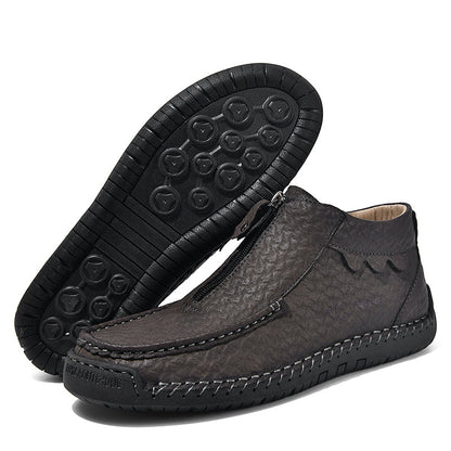 Men's Outdoor Work Boots, Orthopedic Comfort, Handcrafted Stitching, Waterproof & Non-Slip, Relieves Foot Pain