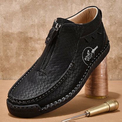 Men's Outdoor Work Boots, Orthopedic Comfort, Handcrafted Stitching, Waterproof & Non-Slip, Relieves Foot Pain