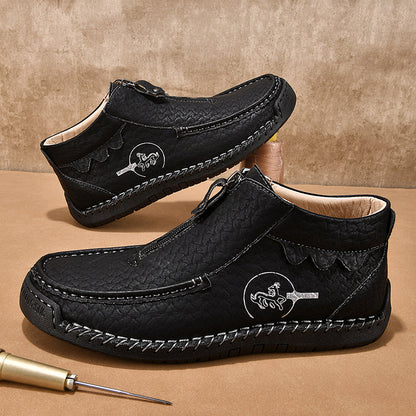 Men's Outdoor Work Boots, Orthopedic Comfort, Handcrafted Stitching, Waterproof & Non-Slip, Relieves Foot Pain