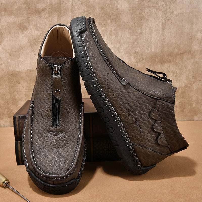 Men's Outdoor Work Boots, Orthopedic Comfort, Handcrafted Stitching, Waterproof & Non-Slip, Relieves Foot Pain