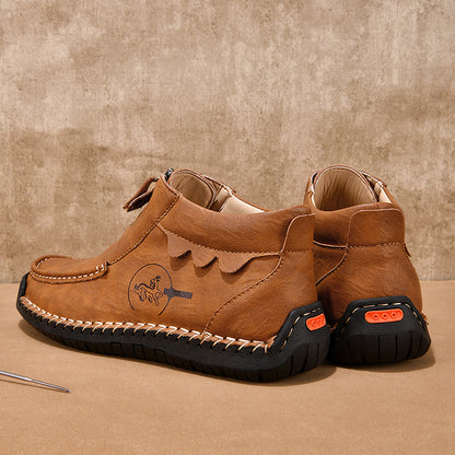 Men's Outdoor Work Boots, Orthopedic Comfort, Handcrafted Stitching, Waterproof & Non-Slip, Relieves Foot Pain