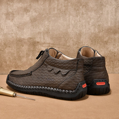 Men's Outdoor Work Boots, Orthopedic Comfort, Handcrafted Stitching, Waterproof & Non-Slip, Relieves Foot Pain