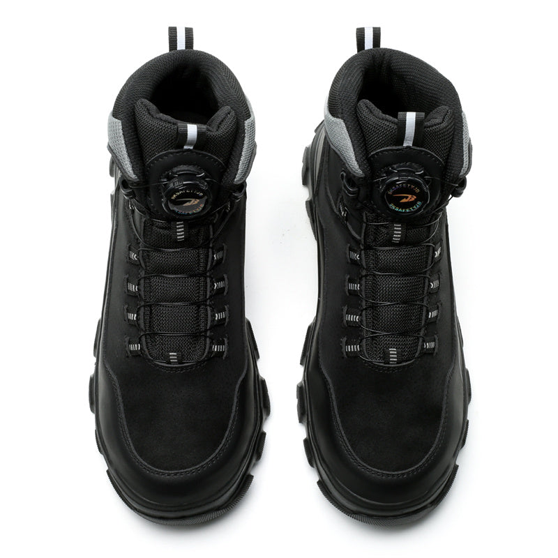 Men's Steel Toe Hand Stitched Leather Boots Motorcycle Work Hiking Boots
