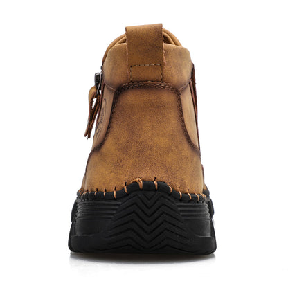 Men's Premium Motorcycle Boots – Hand-Stitched Riding Work Driving Hiking