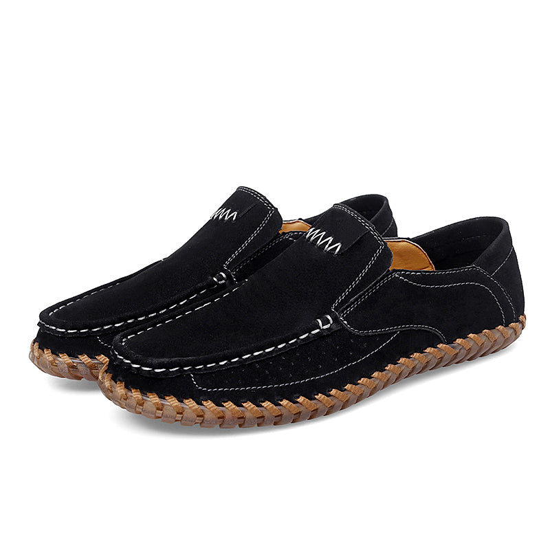 Men's Handcrafted Suede Slip-On Loafers