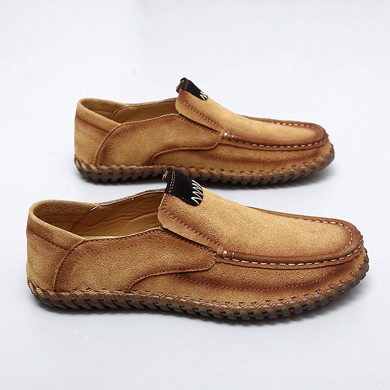Men's Handcrafted Suede Slip-On Loafers
