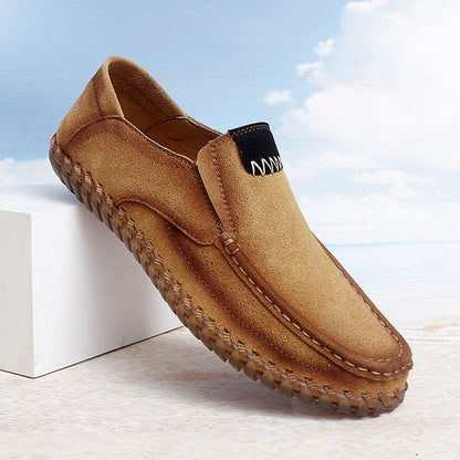Men's Handcrafted Suede Slip-On Loafers