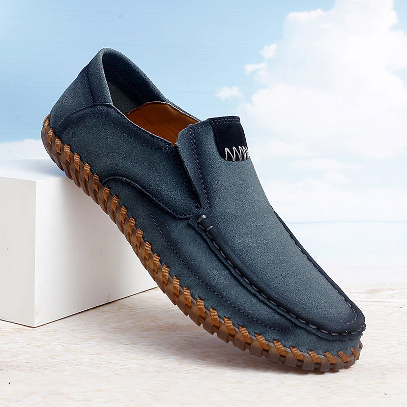 Men's Handcrafted Suede Slip-On Loafers