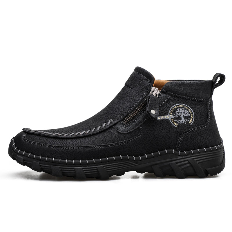 Men's Premium Motorcycle Boots – Hand-Stitched Riding Work Driving Hiking
